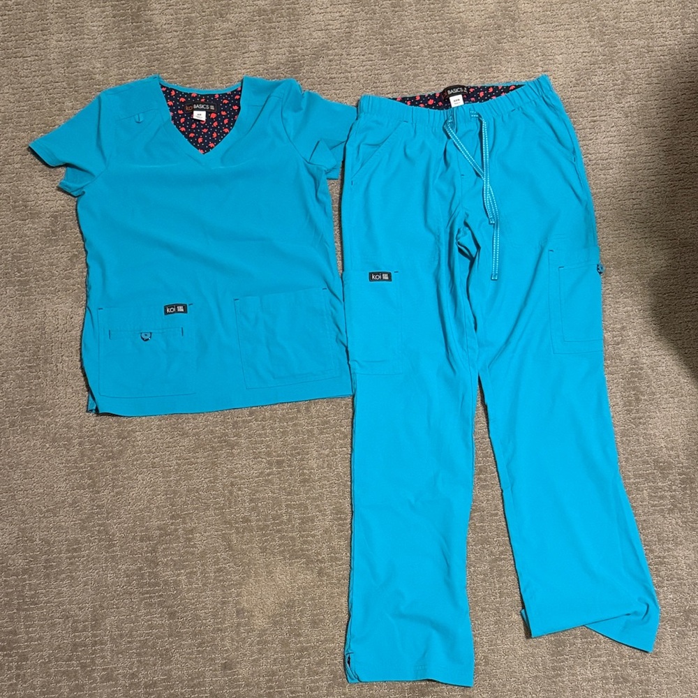 Blue Scrub Set